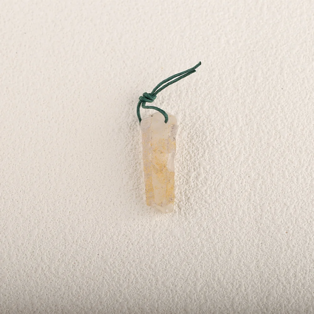 Pendant For Men Women Natural Stone Quartz Pendant  Jewelry Gift 14x12x41mm 12.7g