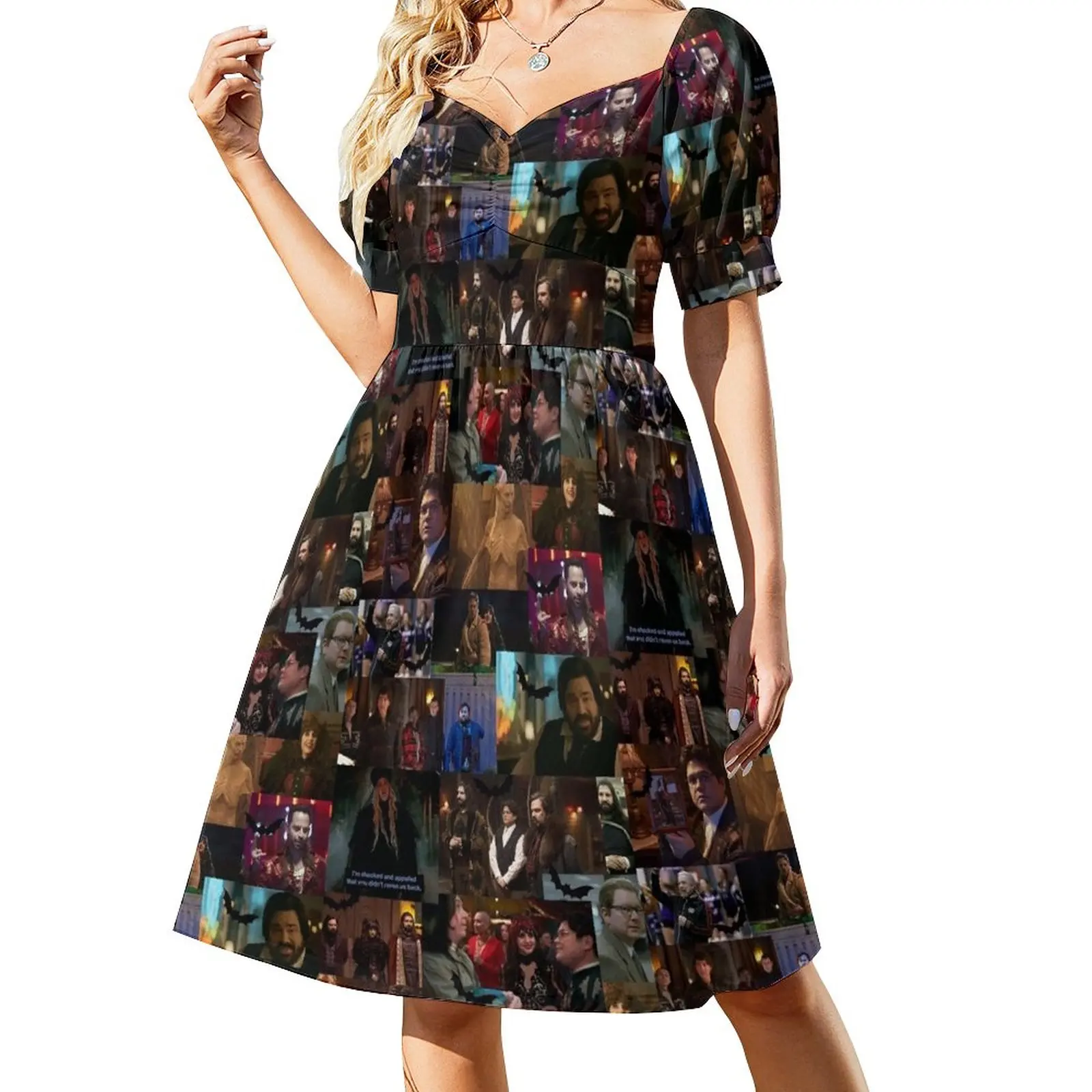 

What We Do In The Shadows Collage Sleeveless Dress bandage dress dresses women summer 2023