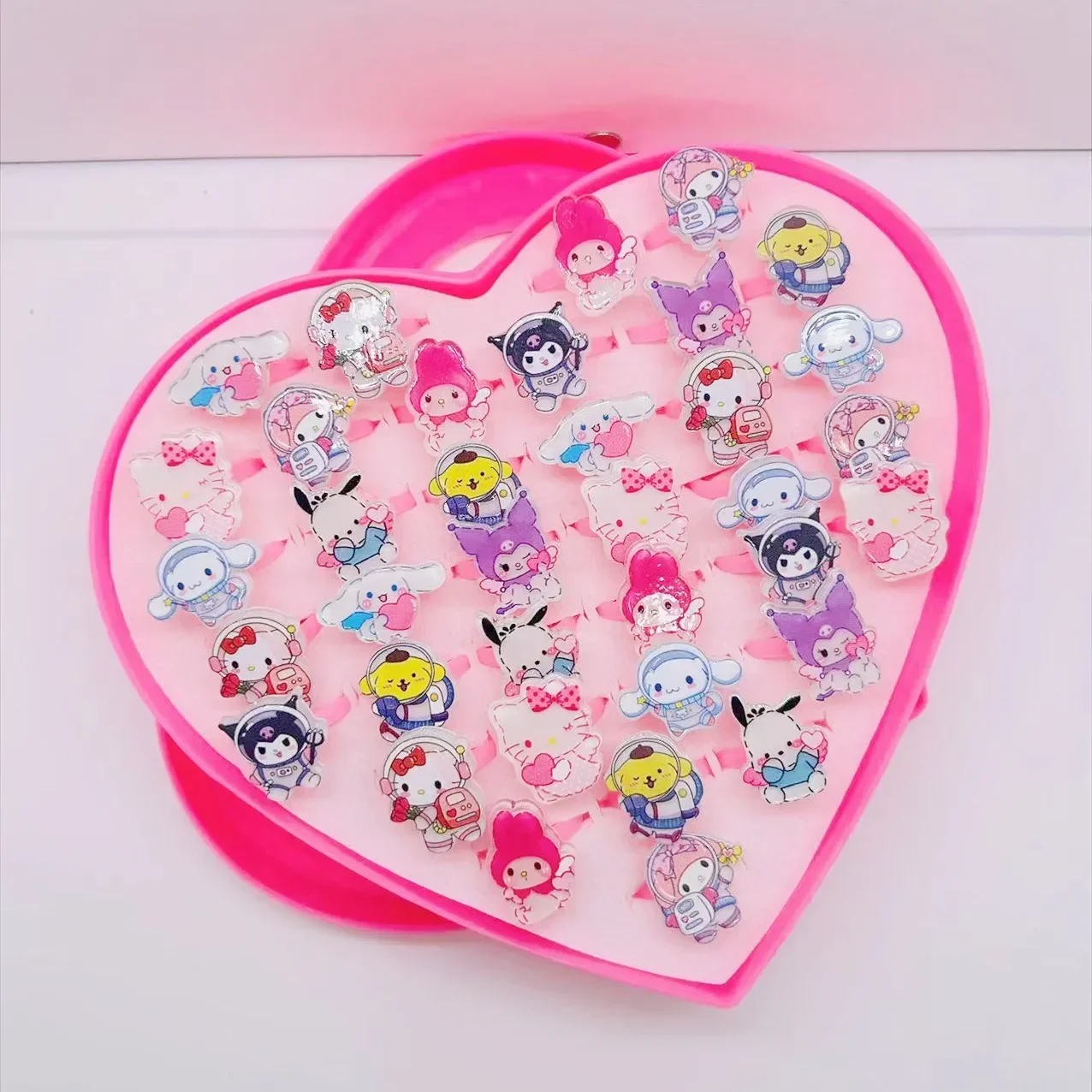 

Sanrio Children Ring Birthday Gift hello kitty 36pcs Children Ring
