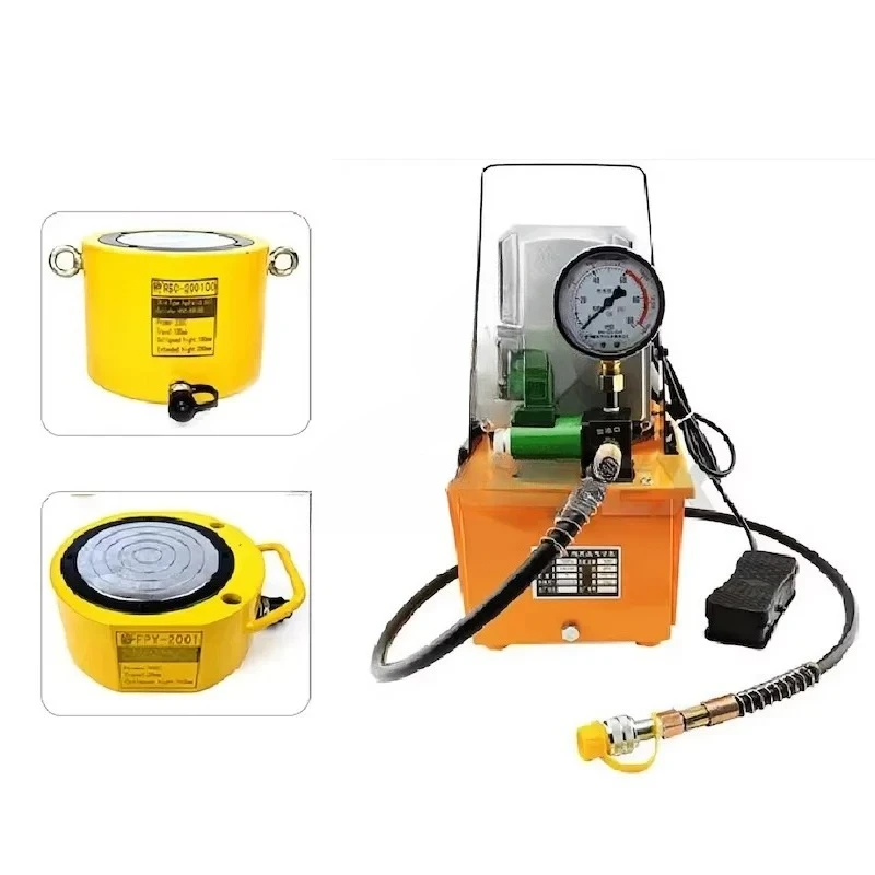 (200T travels 100mm) hydraulic jack+CP63A manual hydraulic pump