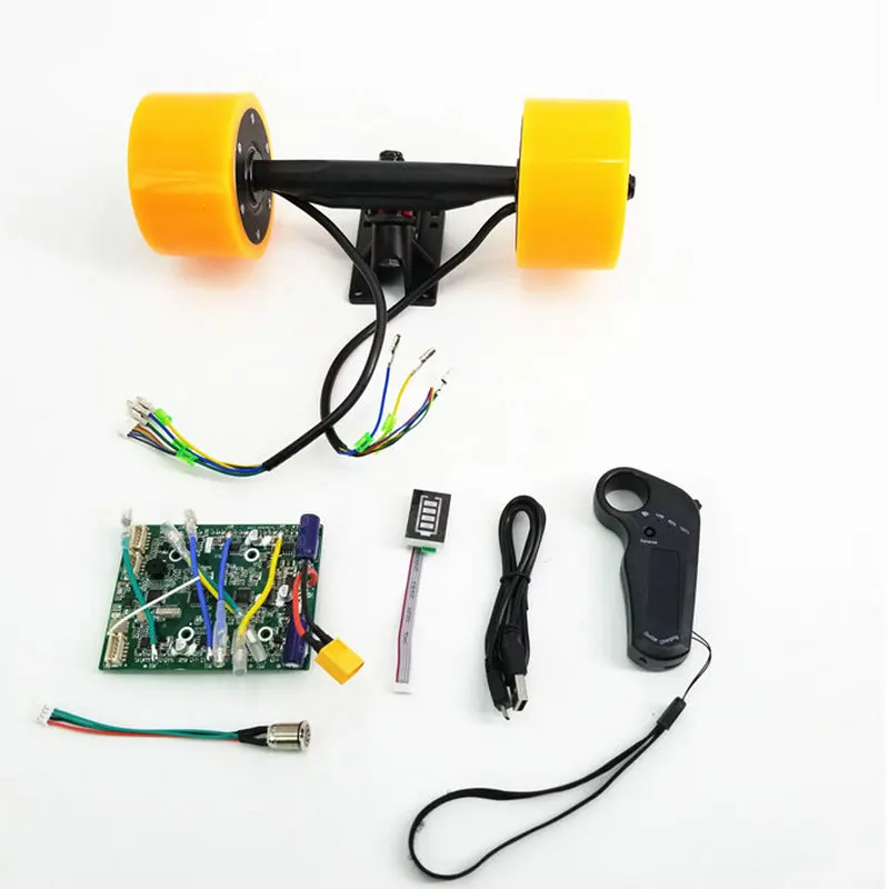 90mm Motor Electric Skateboard Power Axle Assembly Drive Axle 7 inch Power Axle Single Drive Dual Drive Accessories Kit Remote