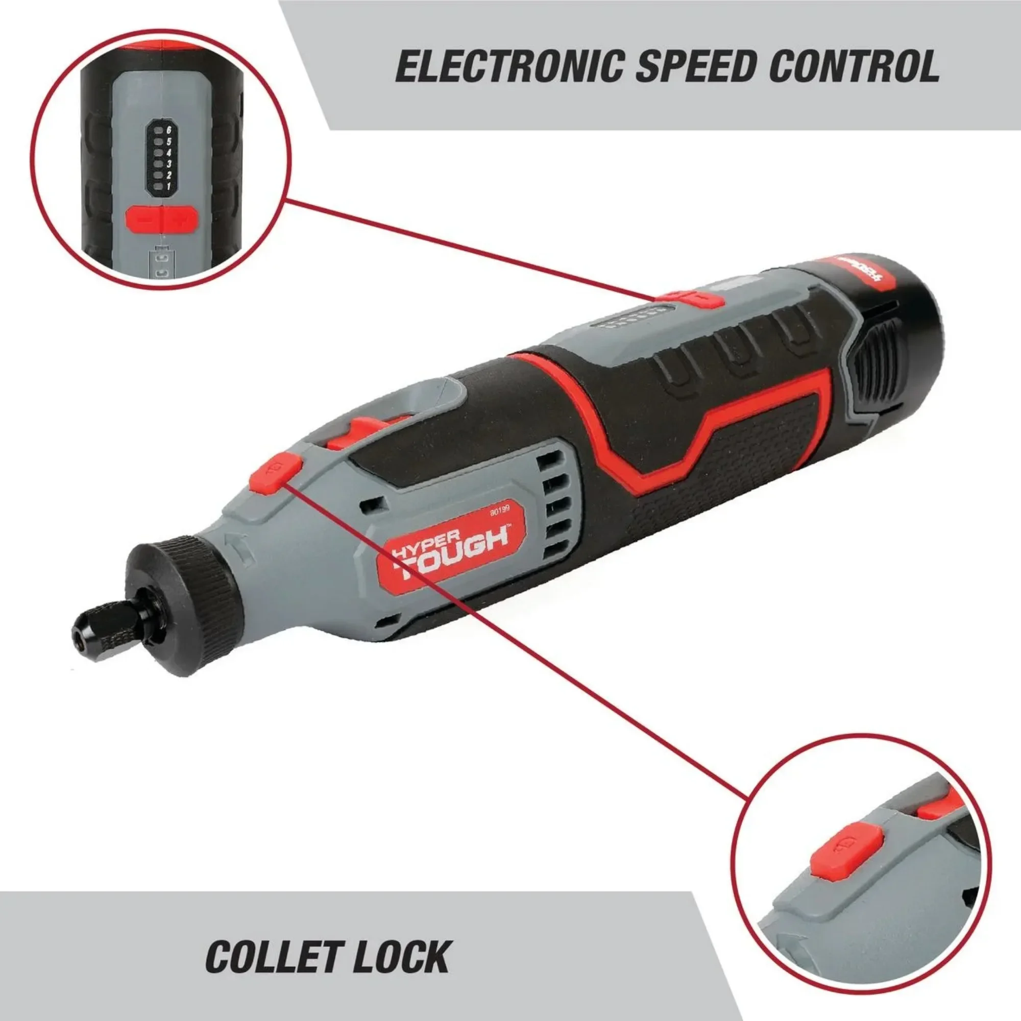 12V Cordless Rotary Tool Kit 40 Pcs, Variable Speed Electric Grinder for DIY Craft Polishing Cutting Drilling