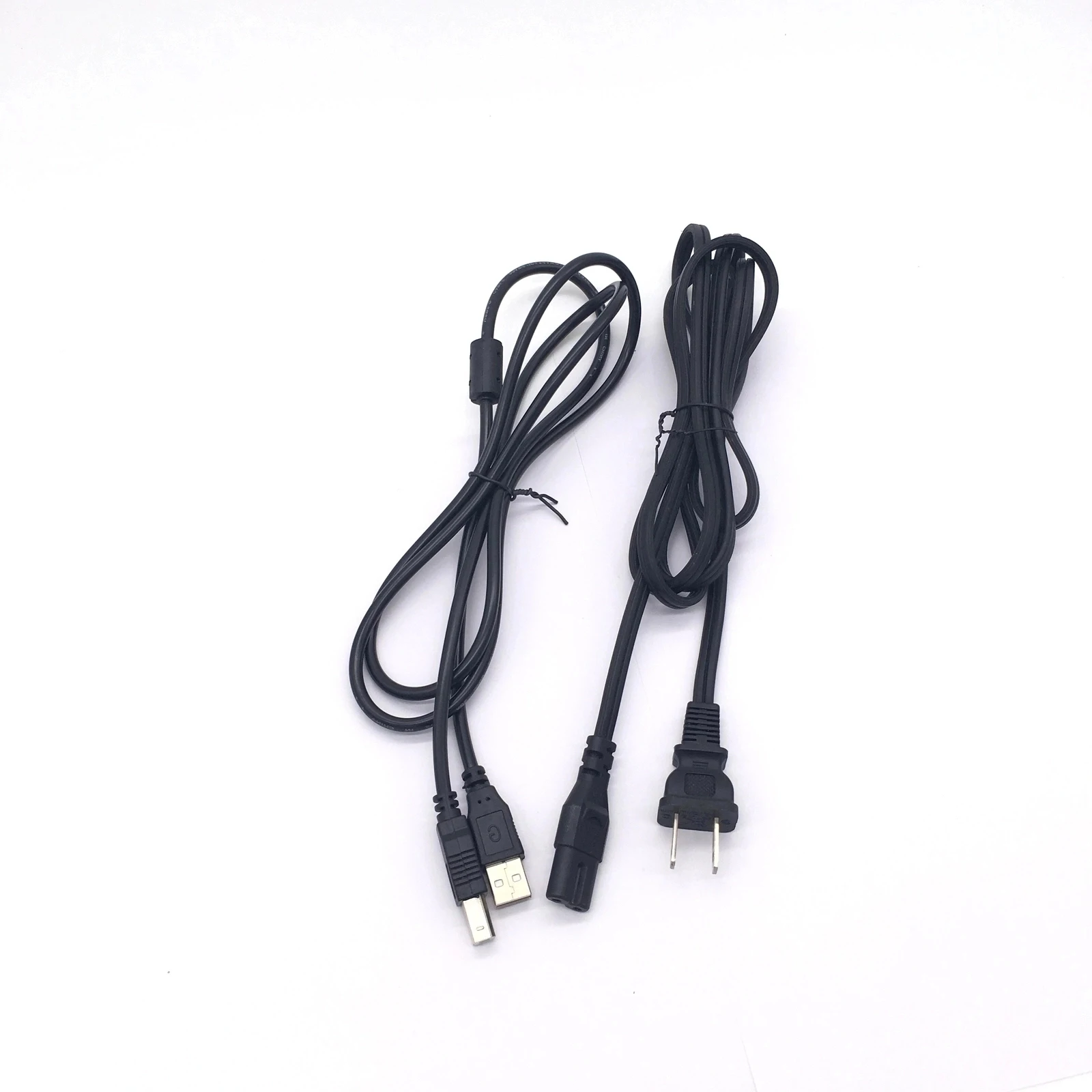 Cabo USB + cabo de alimentação para impressora, adequado para Epson Workforce 840 WF-7510 XP610 XP310 WF-2860