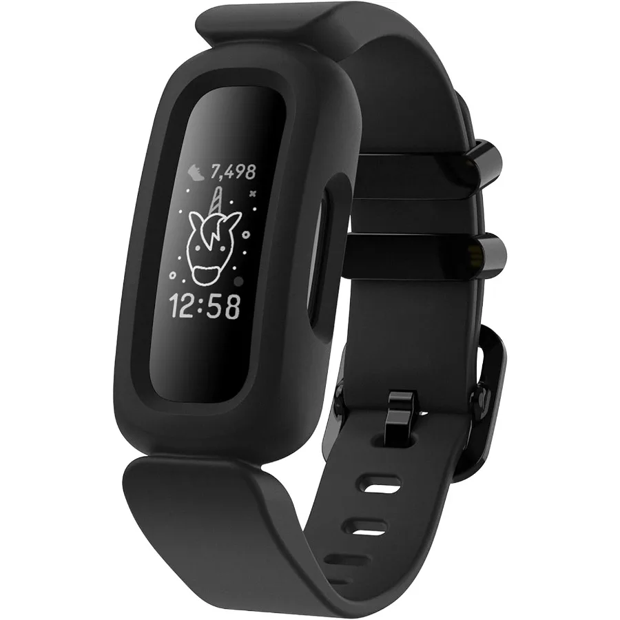 

Сменный браслет, совместимый с Fitbit Ace 3 Inspire 2, для Ace 3 для мальчиков и девочек, один размер, черный x 1