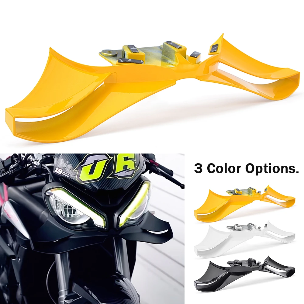 

For Triumph Street Triple 765 R RS Aerodynamic Wing Front Spoiler Downforce Frontal Spoilers Winglet Motorcycle 765RS 2023- 2025