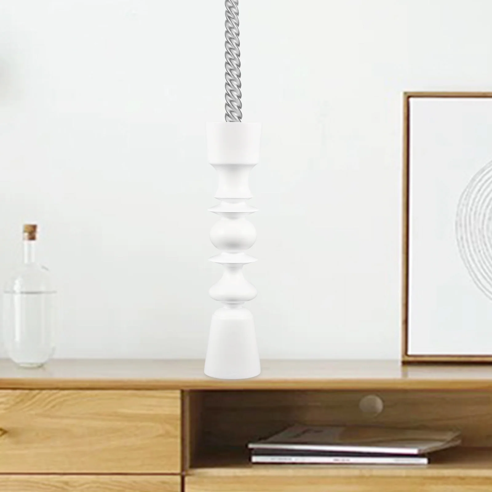 

Vintage Style Wooden Candlestick Rustic Design Tabletop Decor for Wedding Bedroom Living Room Exquisite Workmanship