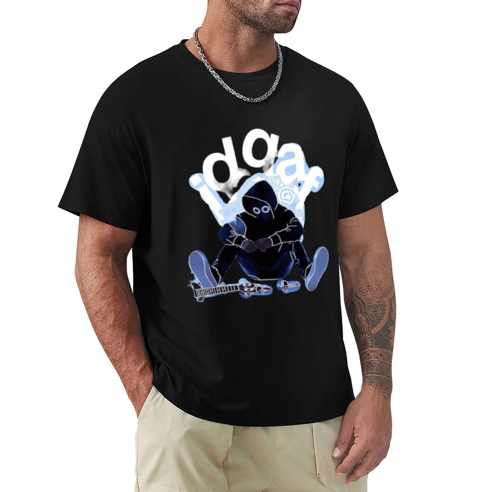 BOYWITHUKE TOXIC T-Shirt Breathable Mesh Panel T-Shirt