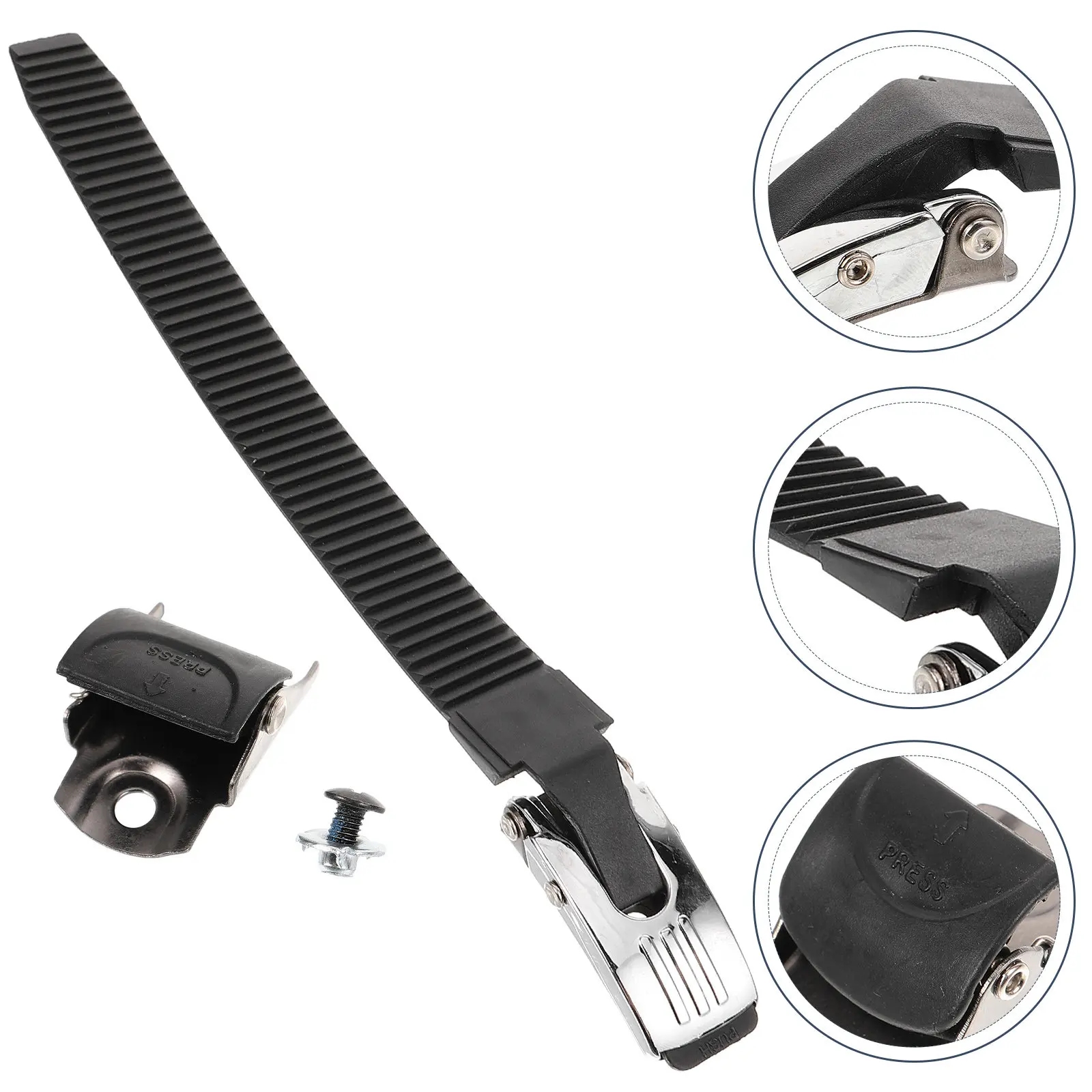 

Shoes Ties Roller Skate Buckle Straps Skating Buckles Inline Fixing Black Parts