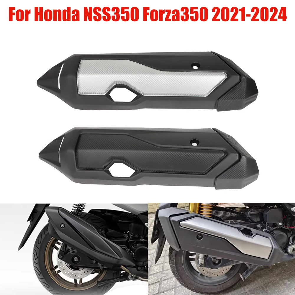 Motorcycle Exhaust Muffler Pipe Protection Cover Heat Shield Shell Accessories For Honda Forza 350 NSS 350 2021 2022 2023 2024