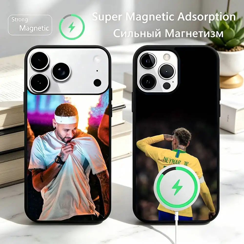 

N-Neymar J-jr Football 10 Phone Case For iPhone17,16,15,14,13,12,11 Plus,Pro Magnetic with Magsafe Wireless Charging