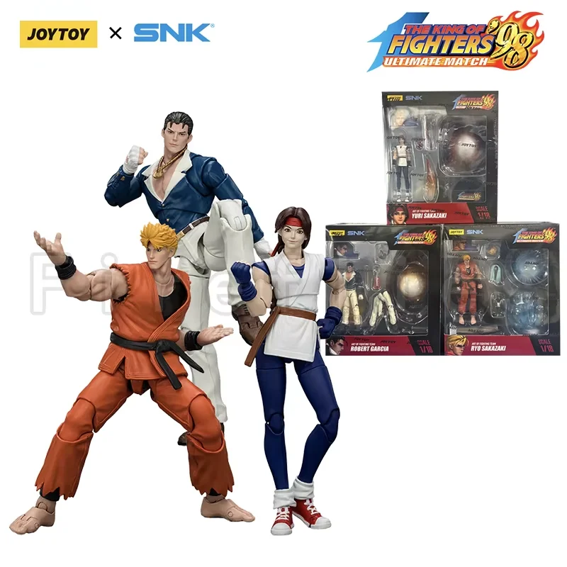 1/18 JOYTOY actiefiguur SNK KOF'98UM Art of Fighting Team, anime-model, speelgoed.