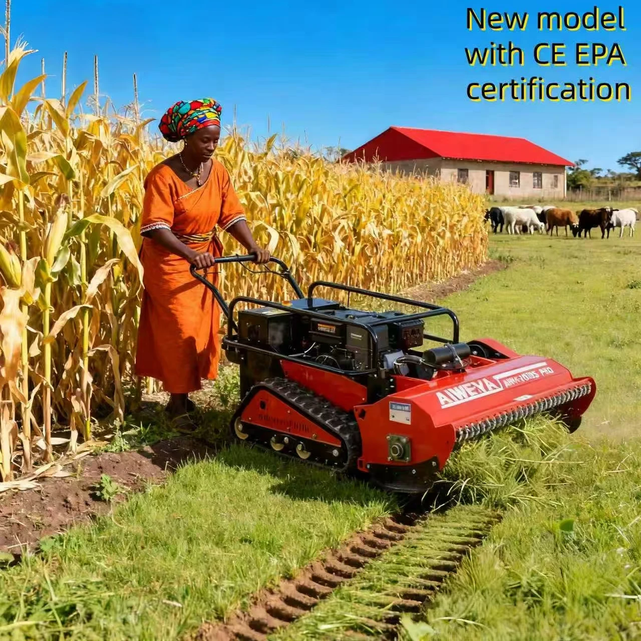 

Индивидуальная высококачественная газонокосилка с дистанционным управлением, сельскохозяйственное оборудование, гусеничный газ с нулевым поворотом, удобная косилка для травы