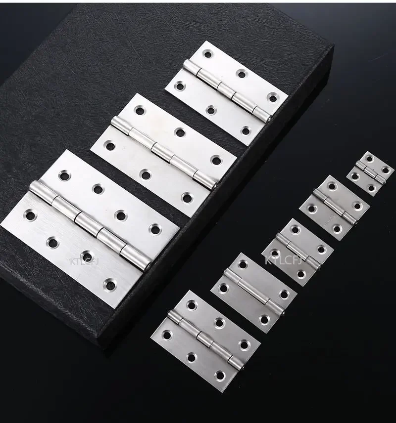 2 Pcs Set 4 Inch Length Cabinet Door Hinge Boat Marine Cabinet Butt Hinge Used for Door Windows Stainless Steel view 5