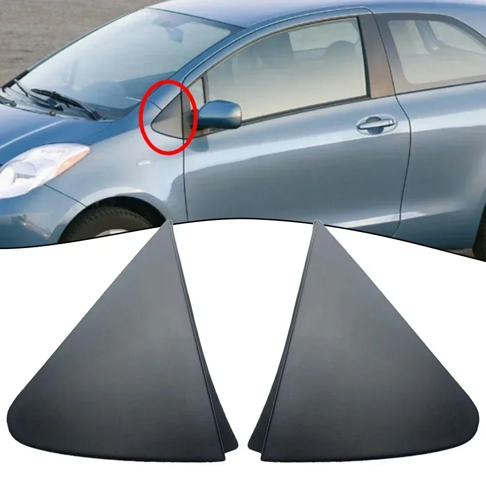 1Pair Side Mirror Triangle Corner Cover Trim For Toyota For Yaris 2007-11