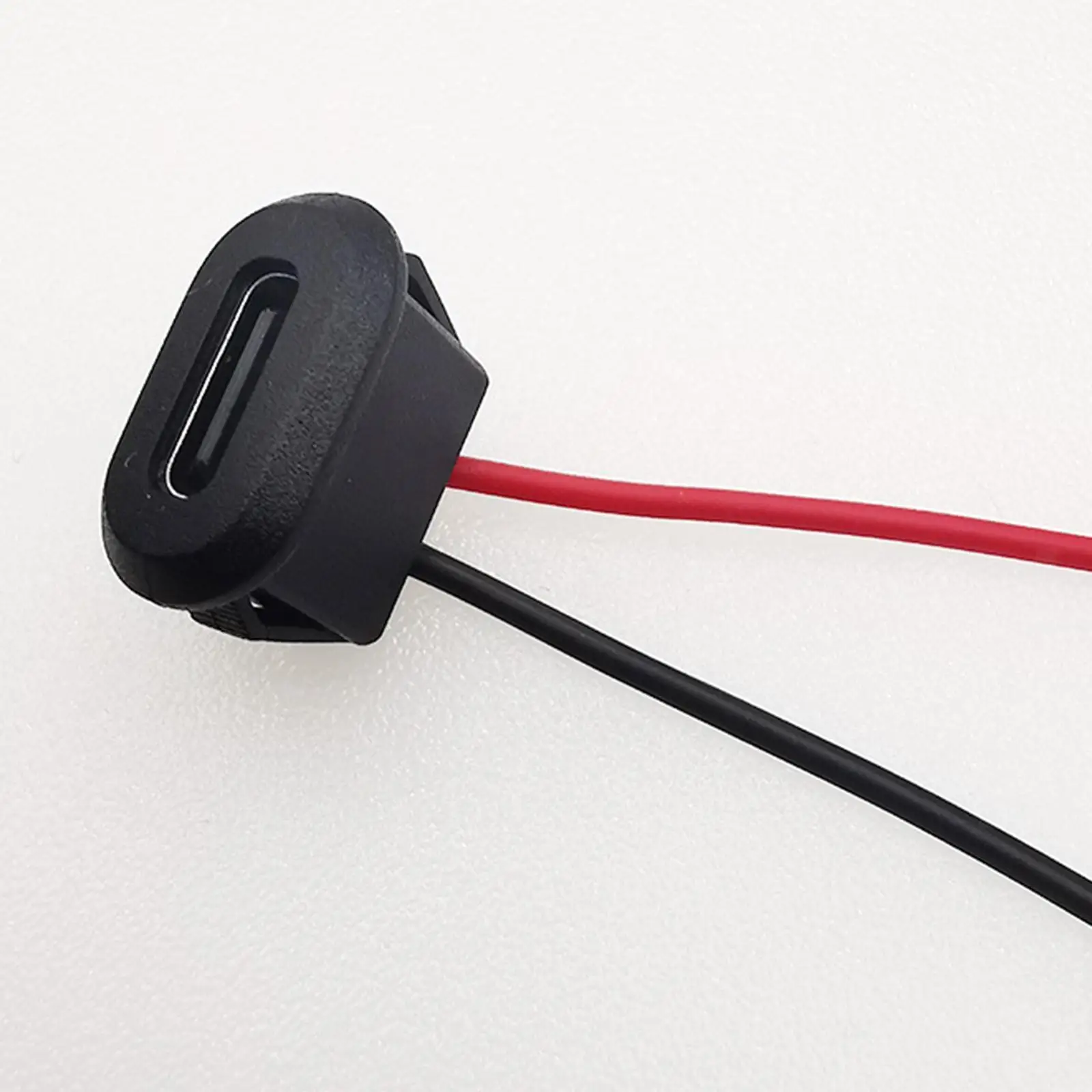 Conector de Cable de alimentación hembra tipo C, 10 piezas, 2 pines, 2P, puerto de carga rápida, interfaz de datos con Cable, Cargador USB