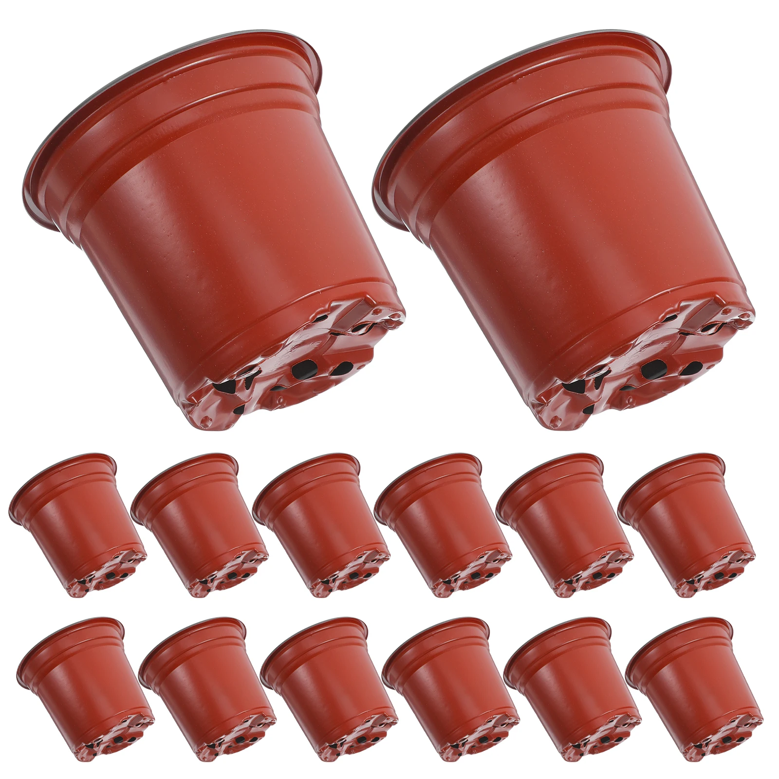 

50 Pcs Plastic Flower Pot Succulents Plant Pots Indoor Round Planter for Plants Desk Bookshelf Table Gardening