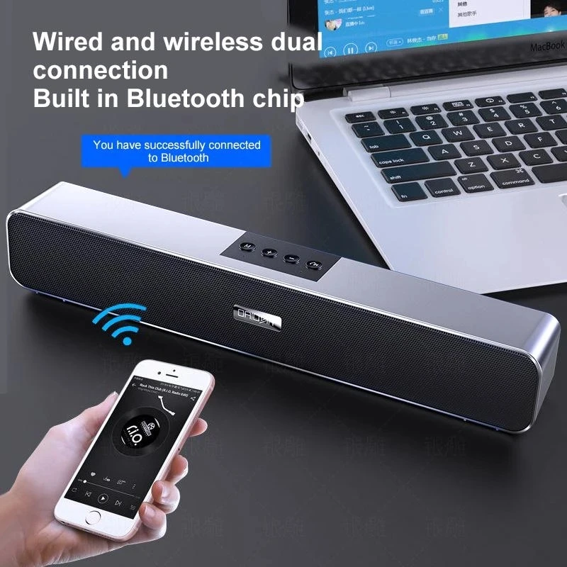 Brand New Bluetooth Sound Bar TV Speaker Bluetooth 5.0 PC Cinema Auxiliary Radio Wired Wireless Home Surround Sound Bar Stereo