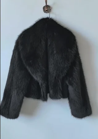 2026 가을 겨울 인조 모피 코트 패션 두꺼운 라펠 폭스 퍼 재킷 고품질 플러시 오버코트 짧은 모피 여성 코트