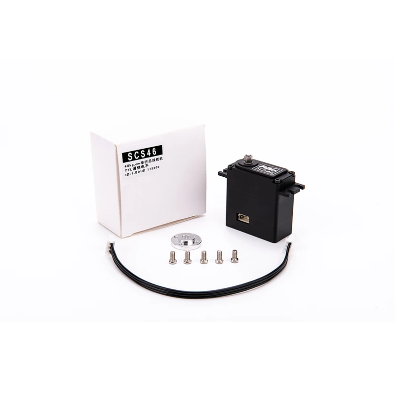 40kg Seriële Bus Servo Gear Robotachtige Servo Hoog Koppel Real Time Feedback Positie Spanning Temperatuur Dual Ball RC Robotarm