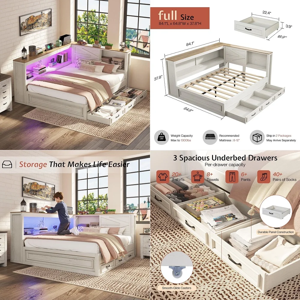 

Full Size Lift Up Storage Bed with Wingback Headboard, Upholstered Linen Bed Frame with Havy Duty Wooden Slat Support, Hydrauli