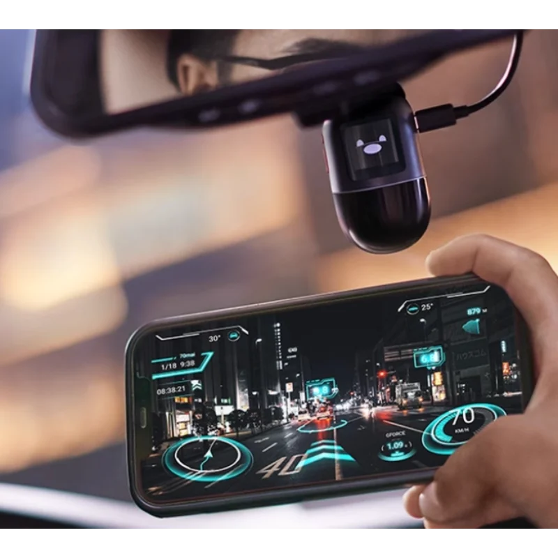 كاميرا 24 ساعة لمراقبة ركن السيارة EMMC تخزين AI 70mai Dash Cam Omni X200 360 عرض كامل نظام تحديد المواقع المدمج ADAS 70mai جهاز تسجيل فيديو رقمي للسيارات X200