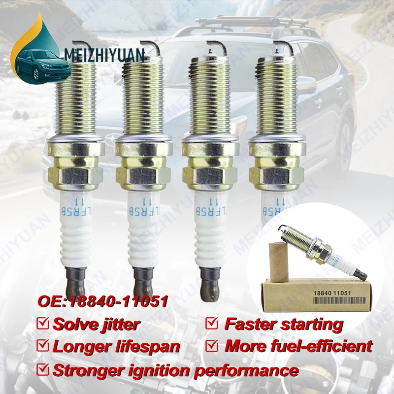 4/8pcs 18840-11051 ILFR5B11 Laser Iridium Spark Plug For HYUNDAI GENESIS SANTA FE KIA OPTIMA RONDO 1884011051 ILFR5B-11