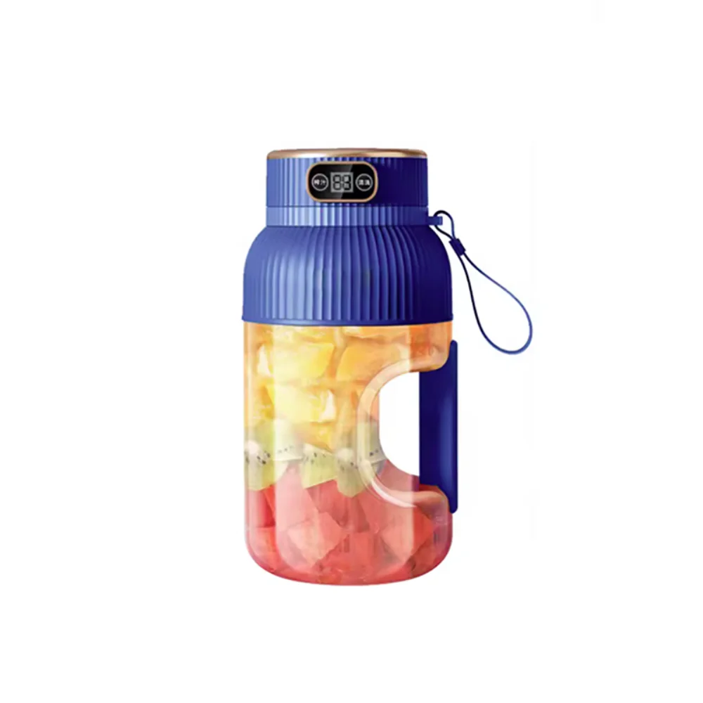 

Electric Fruit Juicer Cup Rechargeable Large Capacity Smoothie Making Bottle Wireless with Replacement Lid Fruit Mixer Bottle