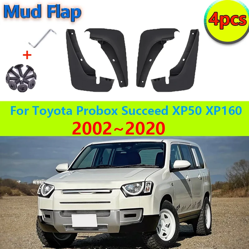 

Mud Flap for Toyota Probox Succeed XP50 XP160 2002~2020 2003 2014 2015 2016 Car Front Rear Wheels Mudguards Splash Guards Fender