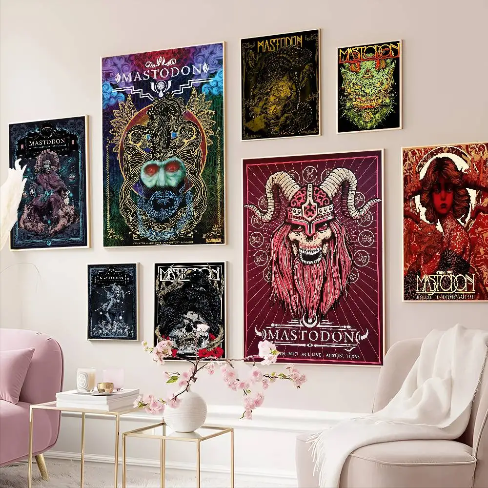 Popular Classic M-Mastodon Band Whitepaper Poster HD Quality Poster Wall Art Painting Study Room Wall Decor view 6