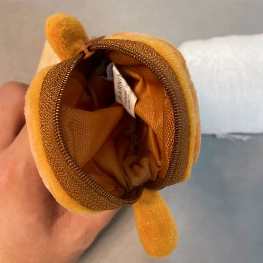 Cartone animato pane tostato giocattoli di peluche portamonete per bambini borsa per auricolari portamonete borsa per bambole ciondolo regalo portamonete in peluche Mini