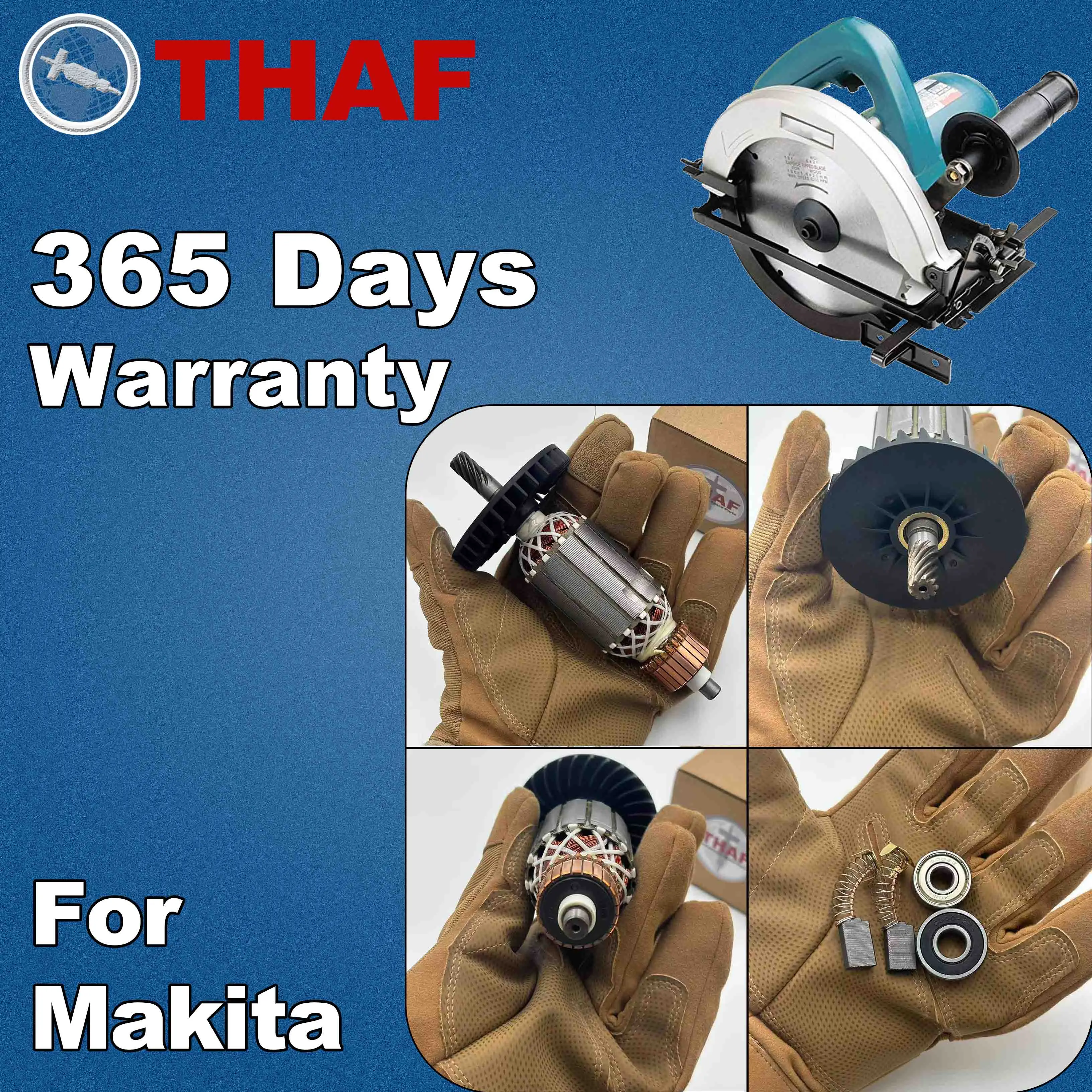 AC 220V 240V 5806B 5704R 5806R 5704RK Armature Rotor For MAKITA Circular Saw Spare Parts Power Saw 518629-3 view 5