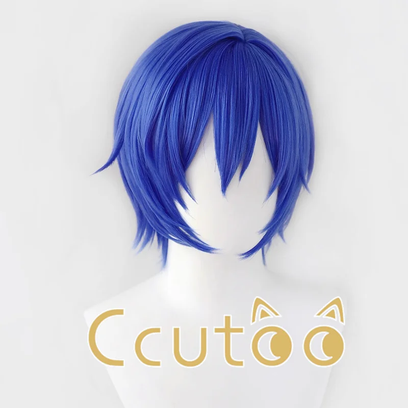 Anime Project SEKAI COLORFUL STAGE! Kaito Cosplay Wig Blue Short Heat Resistant Synthetic Hair Party Wigs + Wig Cap