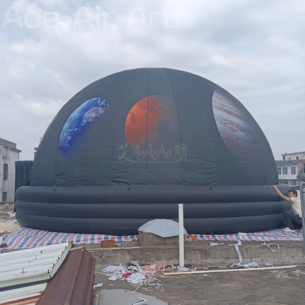 Barraca inflável da projeção da abóbada inflável do planetário de 8m (26,25 pés) com ventilador para a escola