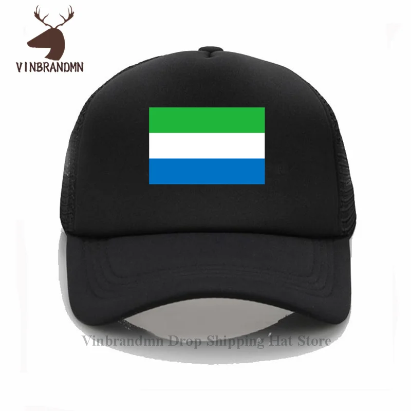 Hot Sale Sierra Leone country Flag unisex baseball caps Sierra Leone Flag summer visor bucket hats 100% cotton fishing hats