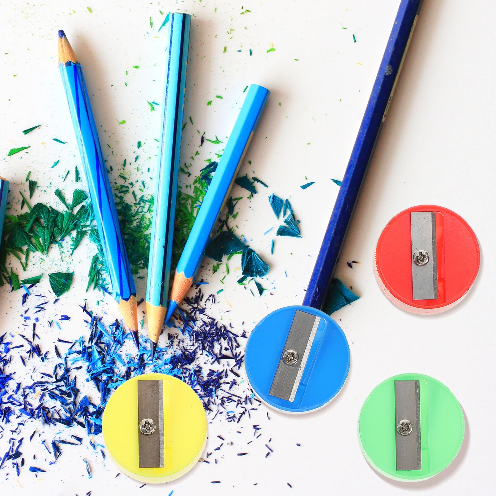 

150 Pcs Pencil Sharpener Sharpening Color Drawing Colored Pencils Tools Sharpner Handheld Office
