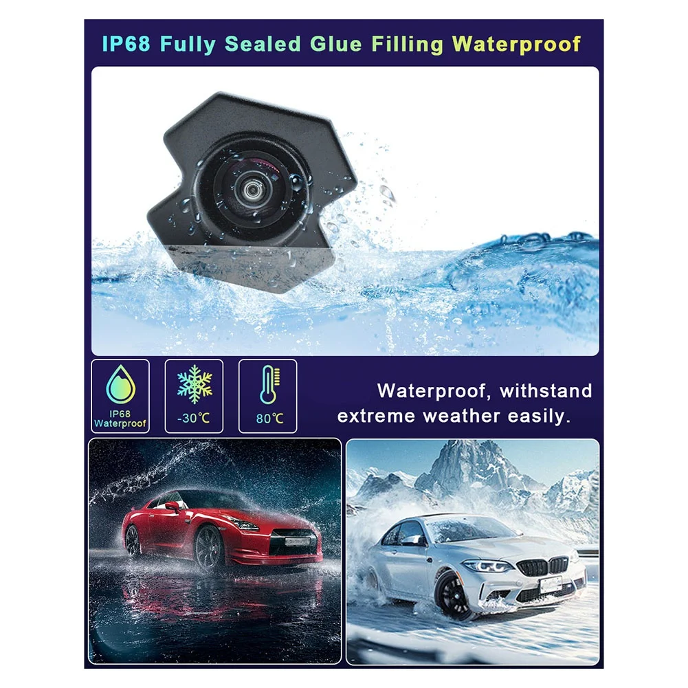 DT77 CVBS/AHD 720P Fisheye Lens Vehicle Parking Car Camera for Chevrolet Cruze 2010 2011 2012 2013 Front Logo View Camera