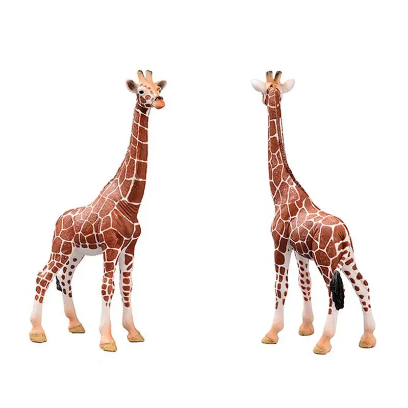 1PC 6.7inch/17cm Female Africa Giraffe Wild Life Figurines Toy PVC Model Action Figures Collection Toys For Kids Gift 14750