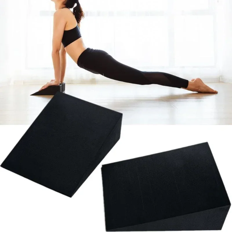 1Pair Yoga Wedge Blocks EVA Foam Yoga Wedge Stretch Slant Boards Exercise Yoga Block Pilates Wedge Squats Fitness Accessories ﻿