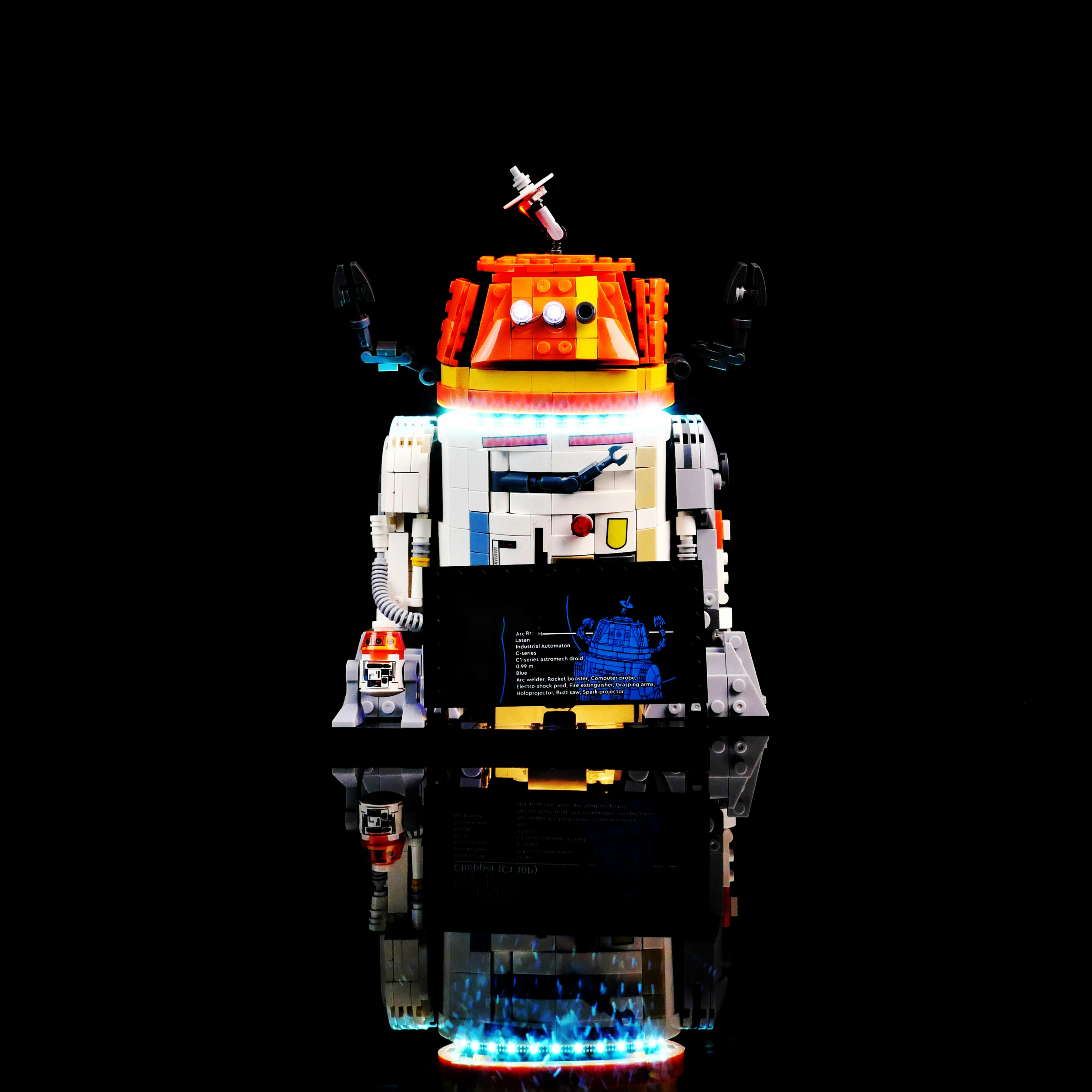 DIY 빌딩 블록 LED 라이트 키트는 75416 소형 철제 우주 로봇 모델, 원격 제어 조명 액세서리와 호환됩니다.