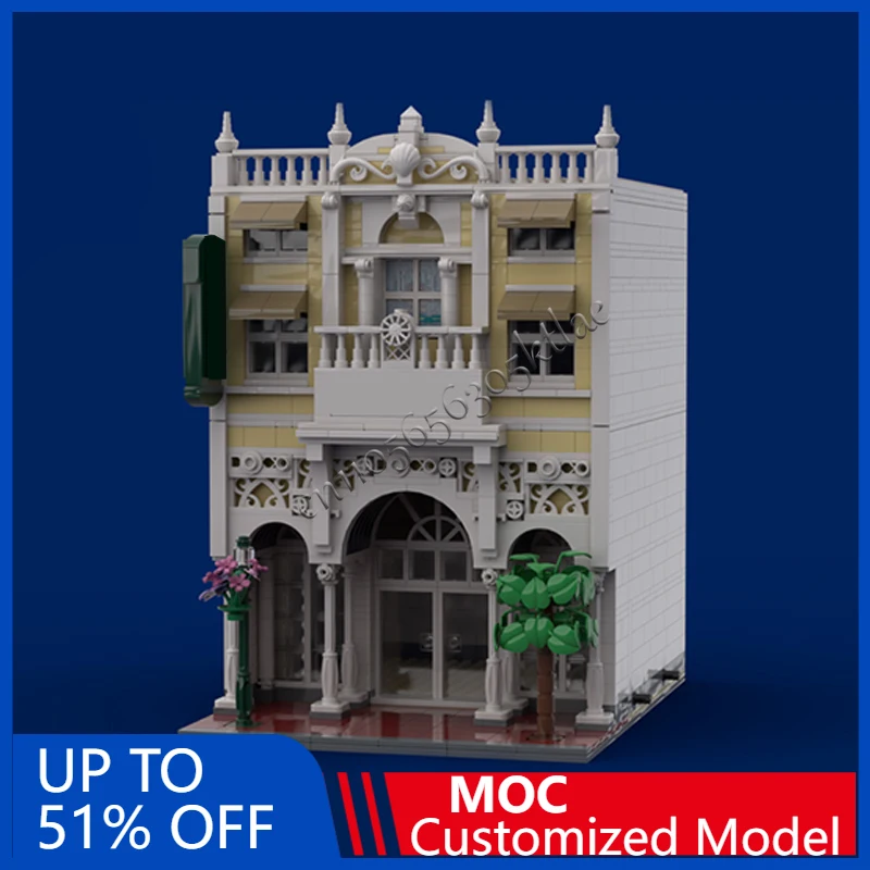 

1463 шт., городская уличная сцена, аркада MOC, модульный строительный блок, детский образовательный простой кирпич, сделай сам, игрушка на день рождения, подарок