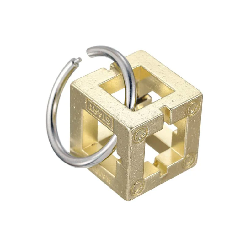 Rompicapo in metallo Scatola puzzle Difficile magia Mente Sfida IQ Test logico intelligente Giocattoli educativi per bambini Adulti