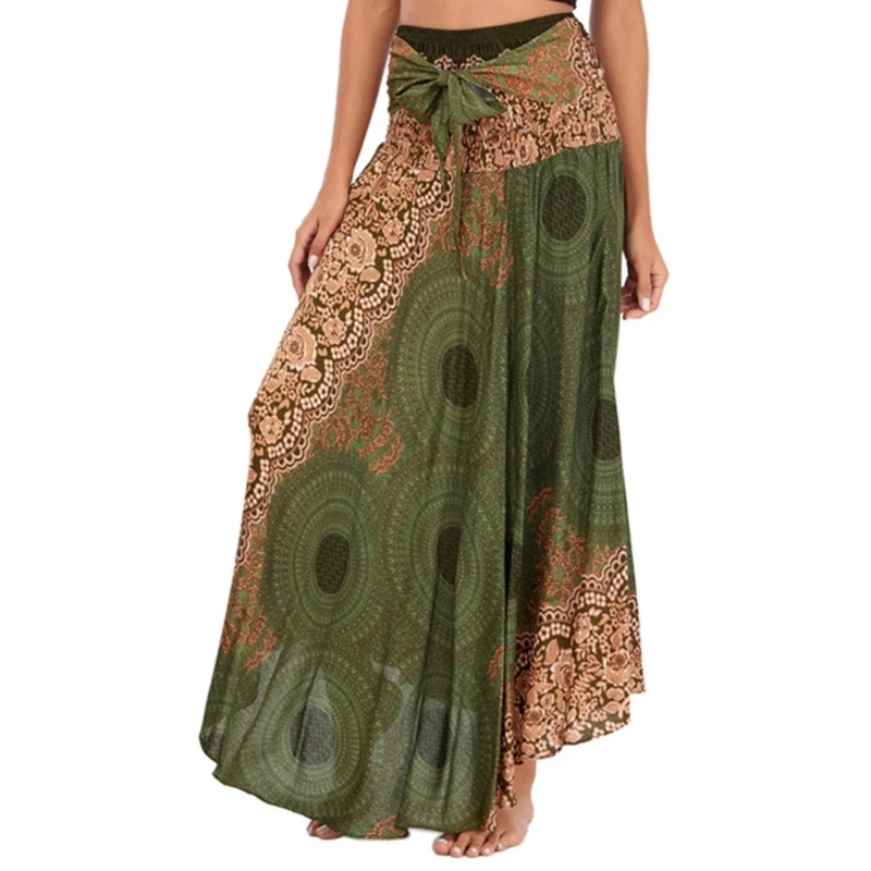 Flowy Maxi Skirt Lightweight and Breathable Holiday Skirt Perfect for Beach Parties and Casual Wear