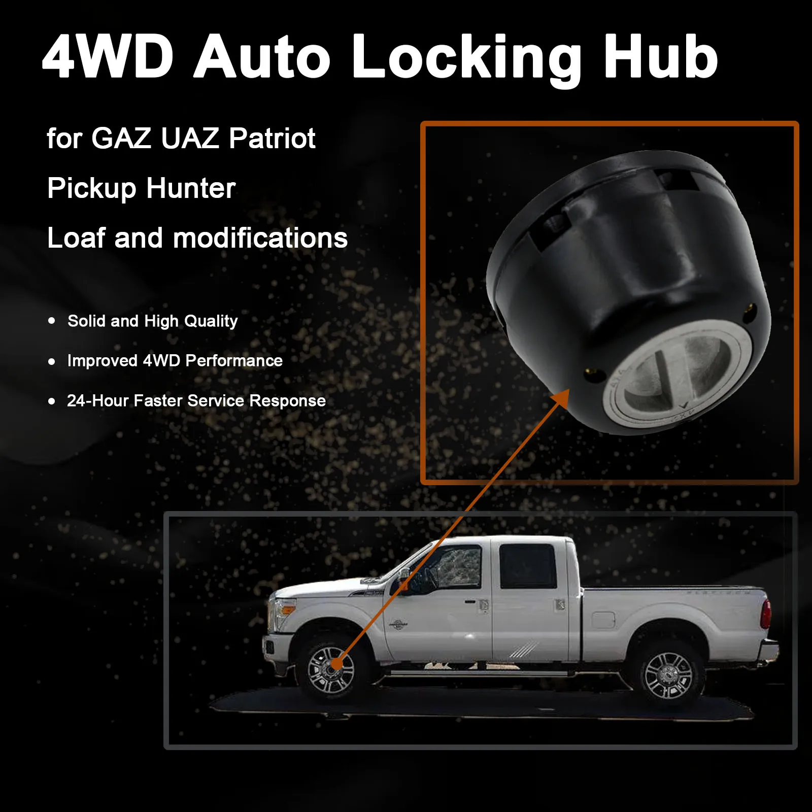 1 Piece X FOR GAZ UAZ pick up Hunter Patriot 3160 3162 3163 Free wheel locking hub B037 3151-20-2304400-03 3151-20-2304400-01