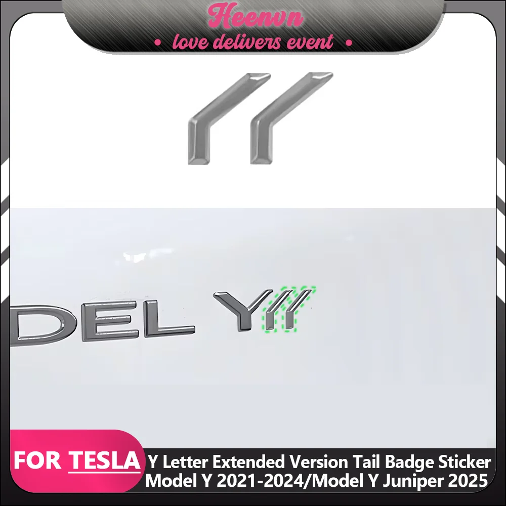 

ABS автомобиль Y буквы логотип наклейка Стайлинг авто кузов задний багажник эмблема аксессуары для Tesla Model Y Juniper 2025 Mode Y 2021-2024