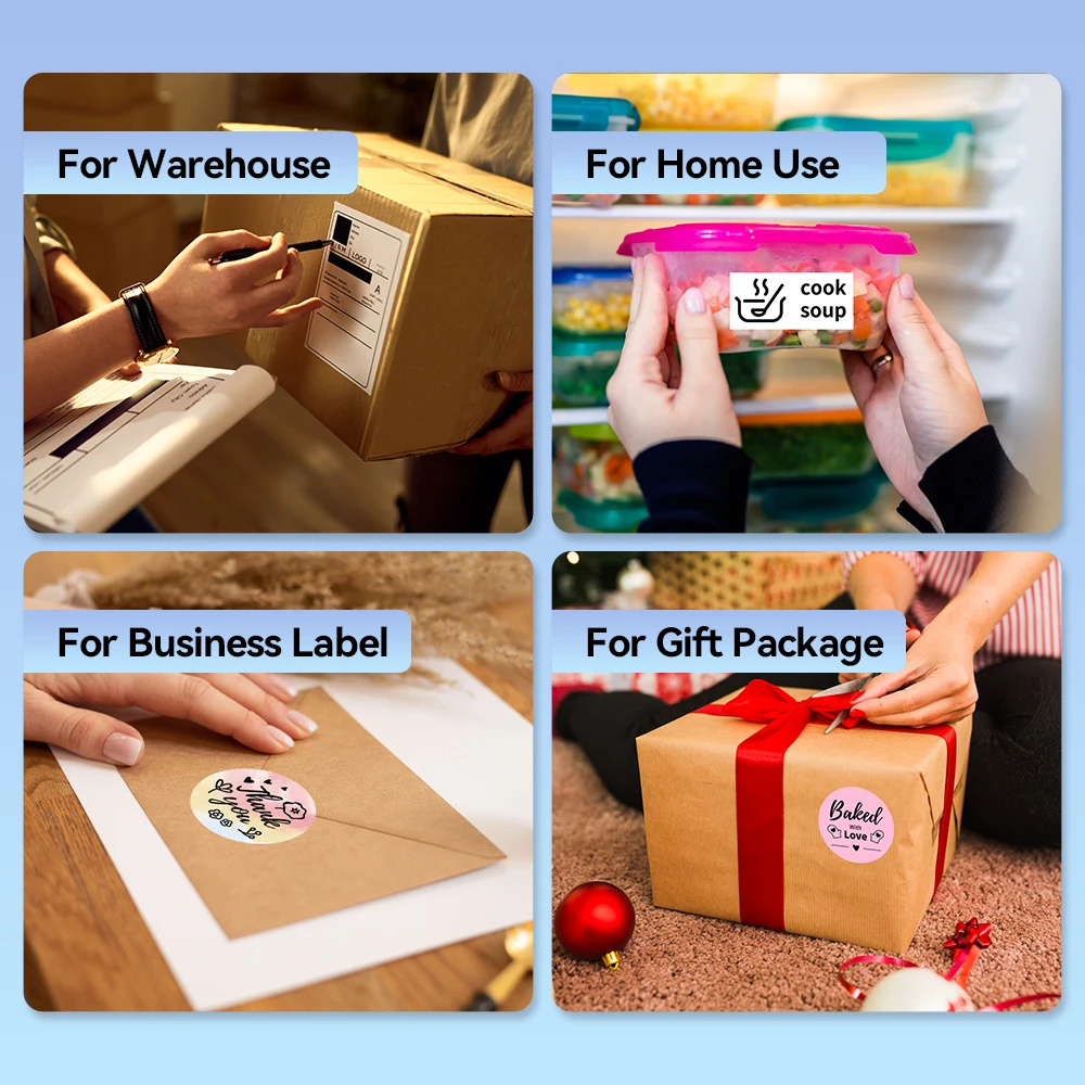 2025 جديد 2411BT 4x6 طابعة ملصقات حرارية بلوتوث لاسلكية لشحن الأعمال الصغيرة، متعددة OS ومنصة متوافقة