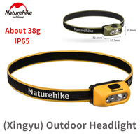 Naturehike LED Headlamp Ultralight Outdoor Fishing Hiking Camping Night Running Light Waterproof Rechargeable Powerful Headlight