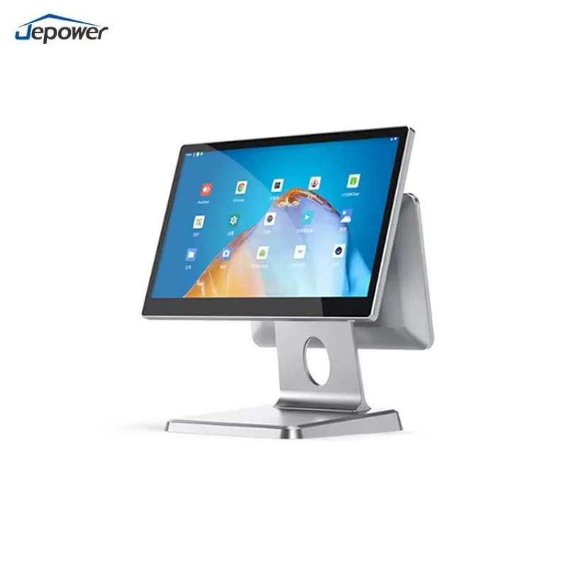 128G Cash Register System Pos Hardware Machine Dual Touch Screen POS System Android for Restaurants Beauty Hair Salon