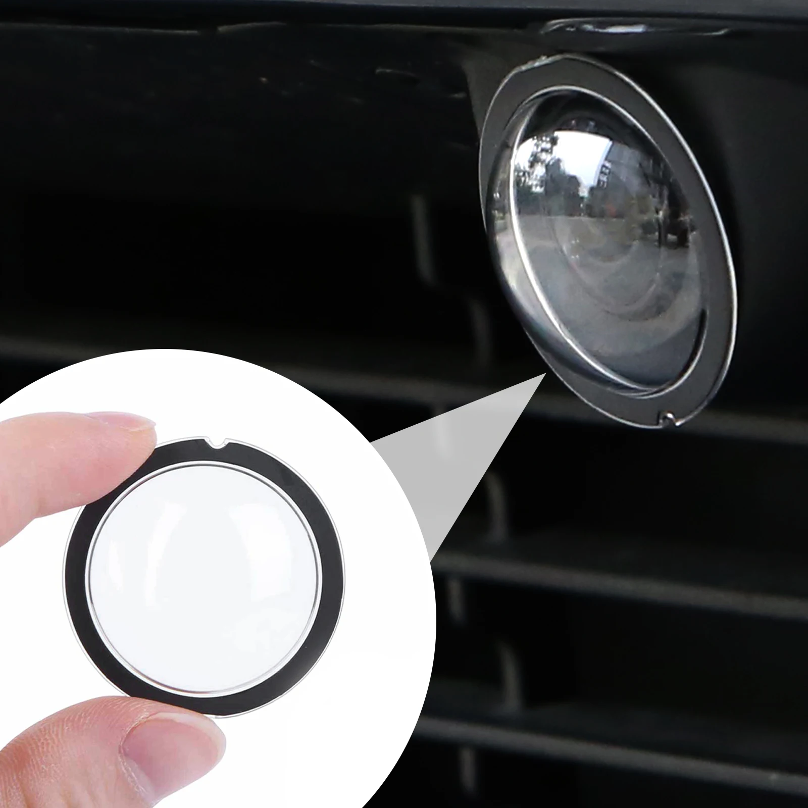 2Pcs Front & Rear Anti-Scratch Lens Protector PC Protective Cover Car Camera Lens House for Tesla Model Y Juniper/Model YL 25-26