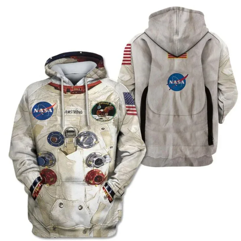 

♥ 2025 New 3D Print Armstrong Hoodies Men/Women Casual Astronaut Spacesuit Sweatshirts Streetwear Clothes Overs ★☆ly99