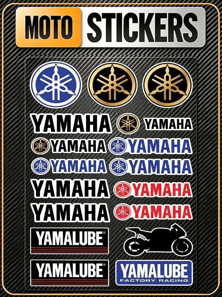 For Yamaha Long Lasting Waterproof Reflective Sticker Scratch Conceal Fit Motorcycle Car Helmet Fridge Decals
